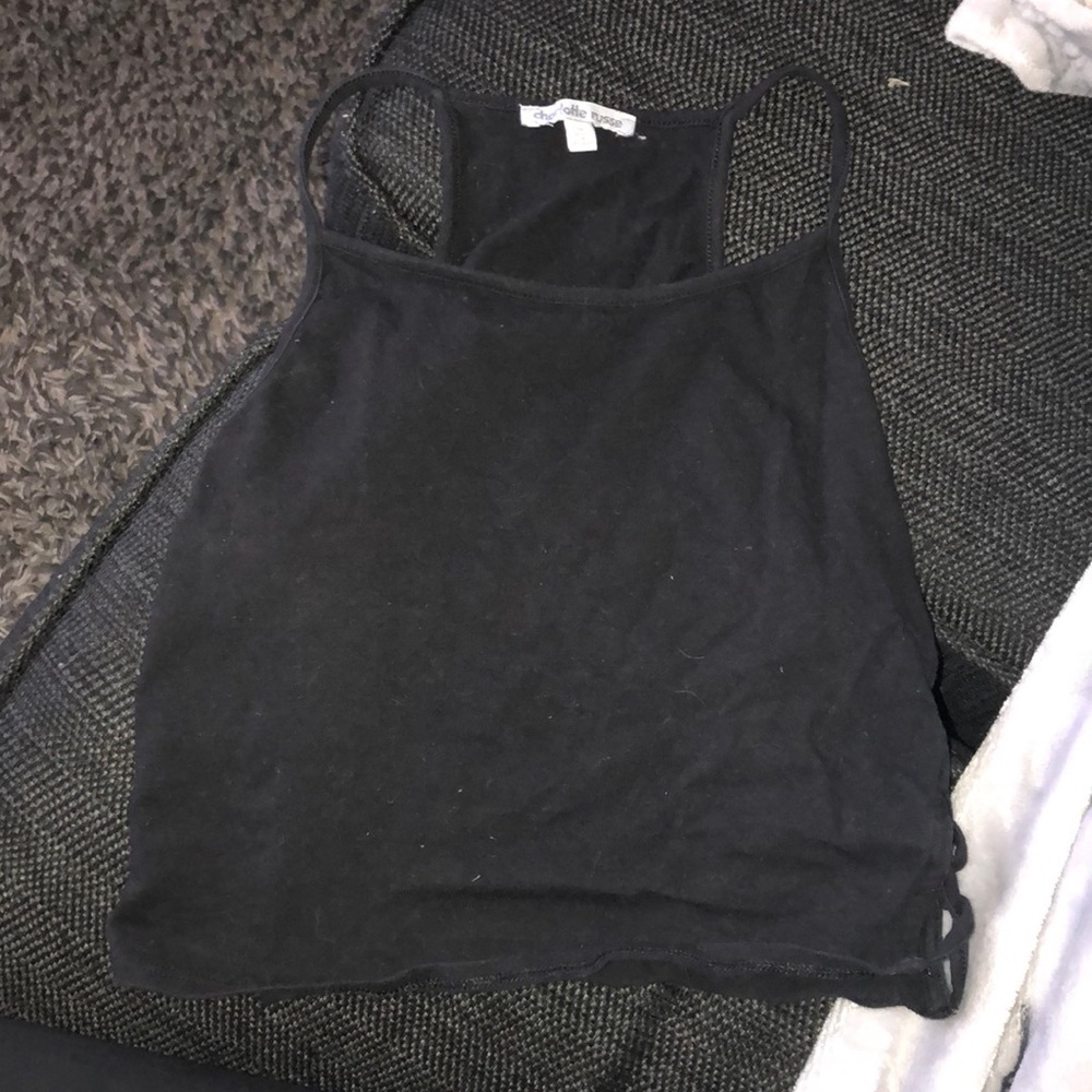 Black Charlotte Russe Crop Top